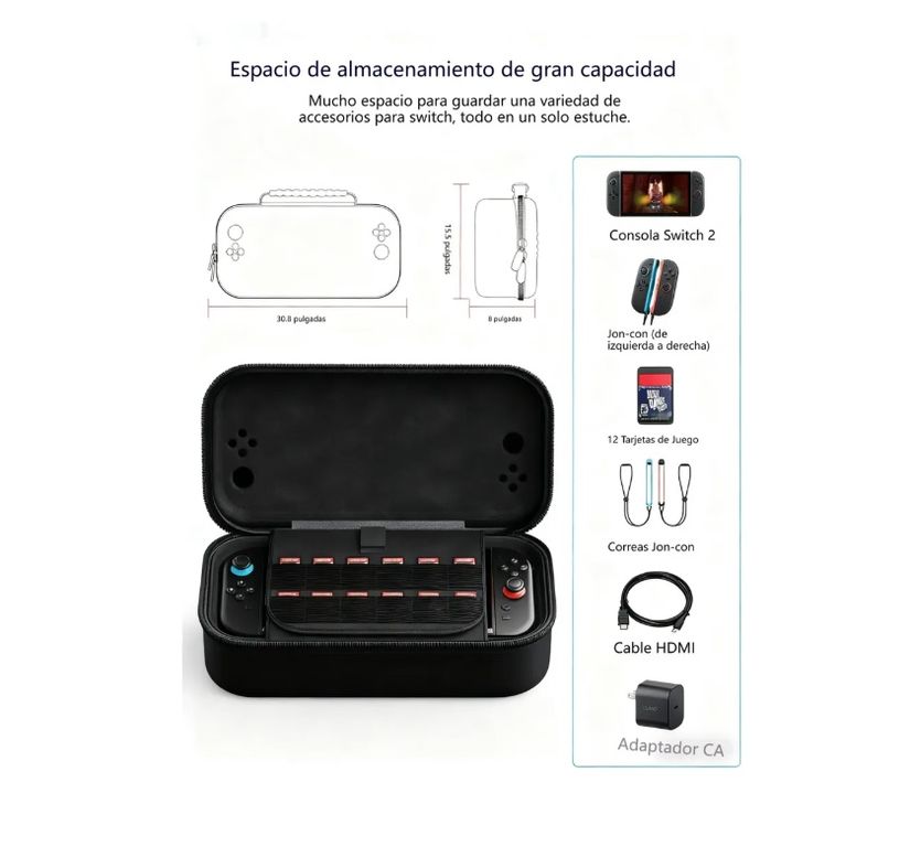GENERICO Estuche Case Protector Para Nintendo Switch 22025