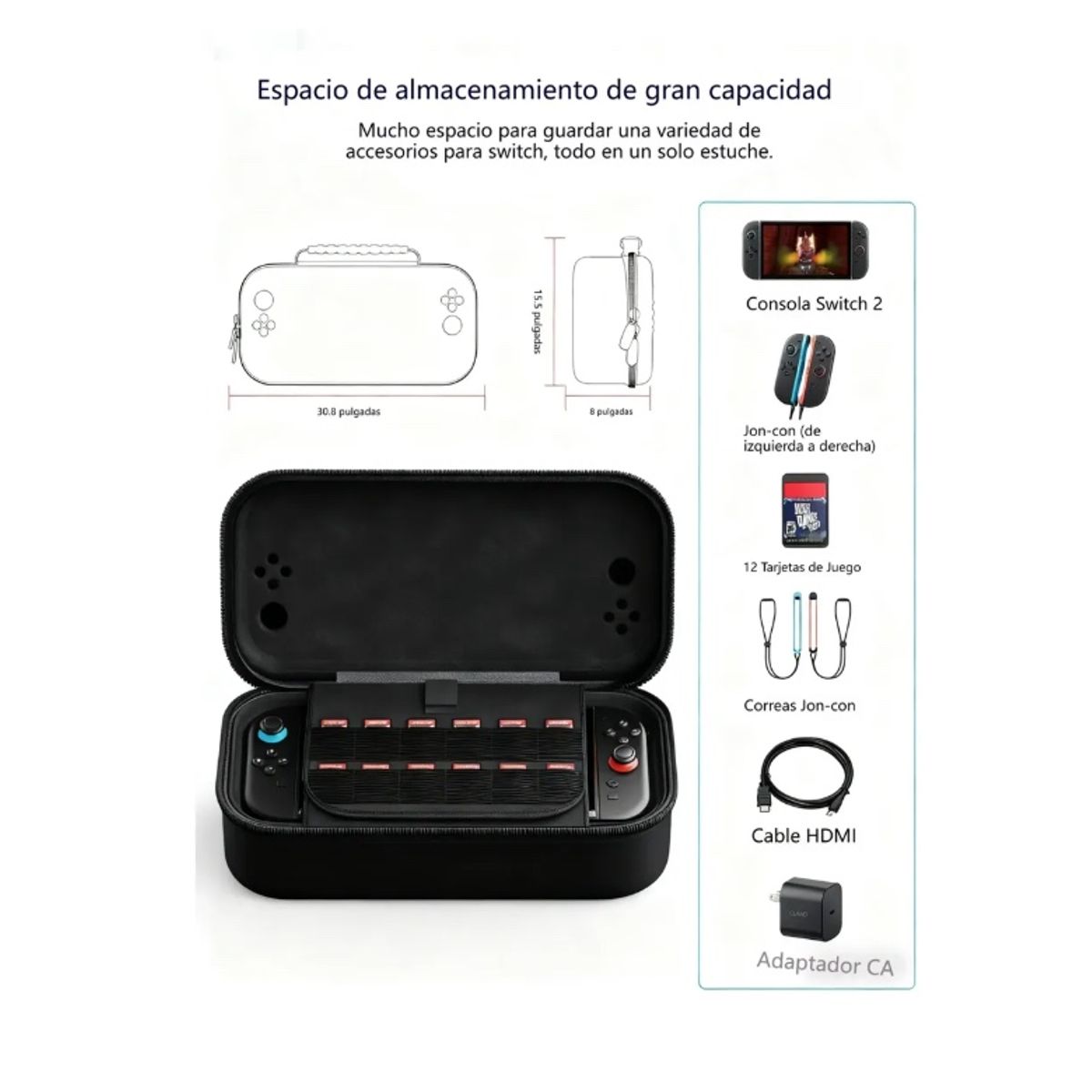 GENERICO - Estuche Case Protector Para Nintendo Switch 22025