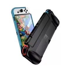 GENERICO - Carcasa Grip Funda Goma Tpu Compatible Nintendo Switch Oled