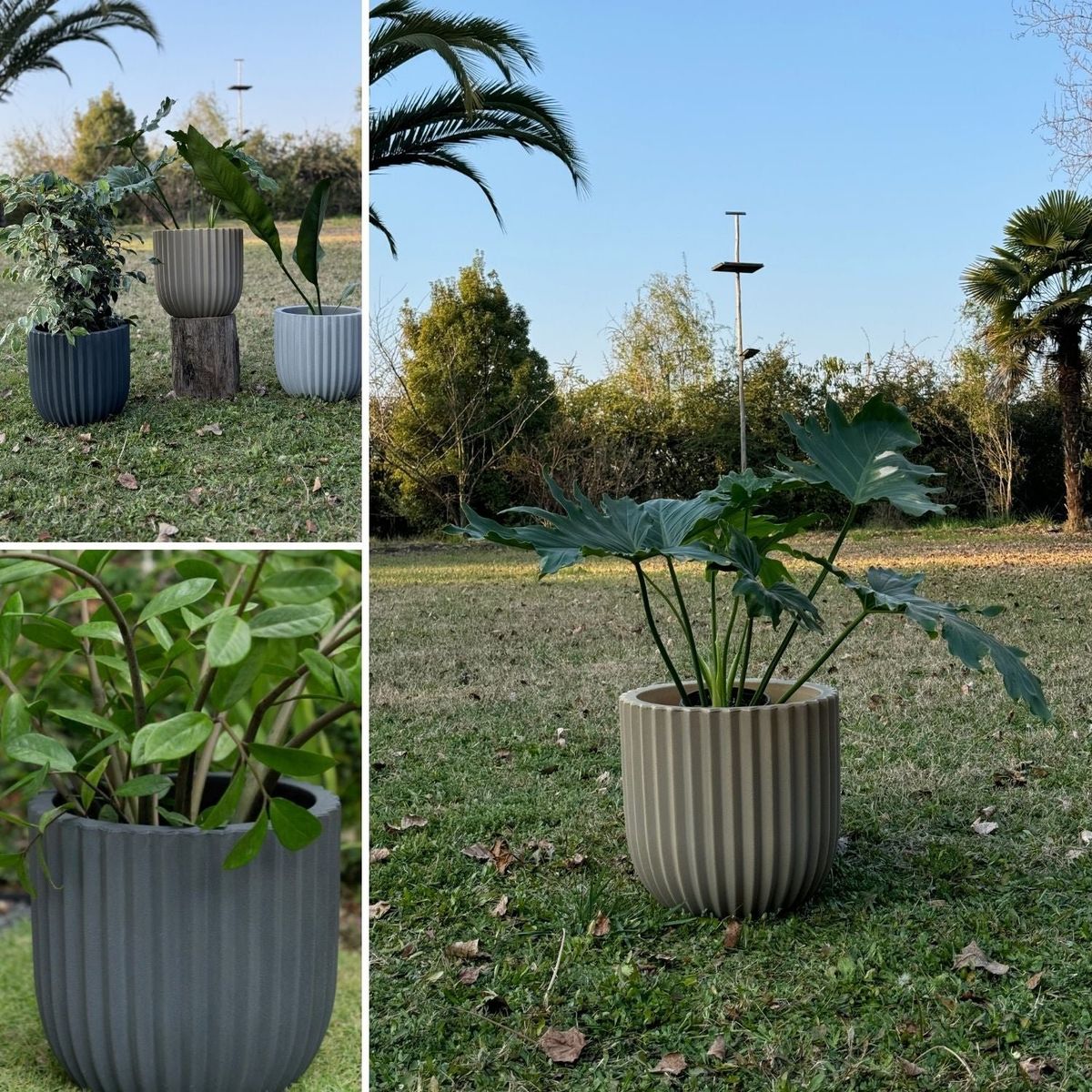 POTTERY - Macetero Grande Gobi 33 Perla