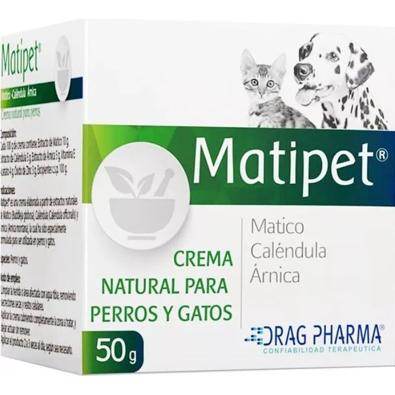 DRAG PHARMA - Matipet Crema De Matico Para Perros Y Gatos 50 Grs