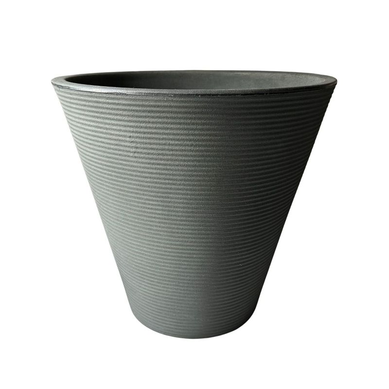 POTTERY - Macetero Grande Duna 38 Plata