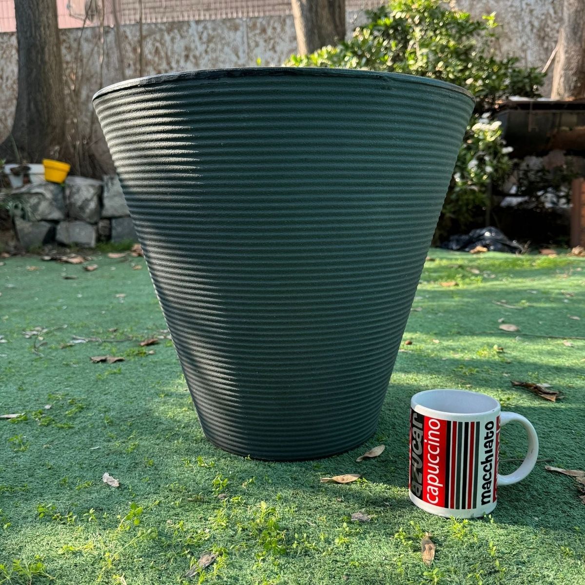 POTTERY - Macetero Grande Duna 38 Plata