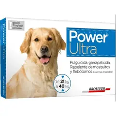 DRAG PHARMA - Power Ultra 21 A 40 Kg Pipeta Perro Anti Pulgas Garrapatas