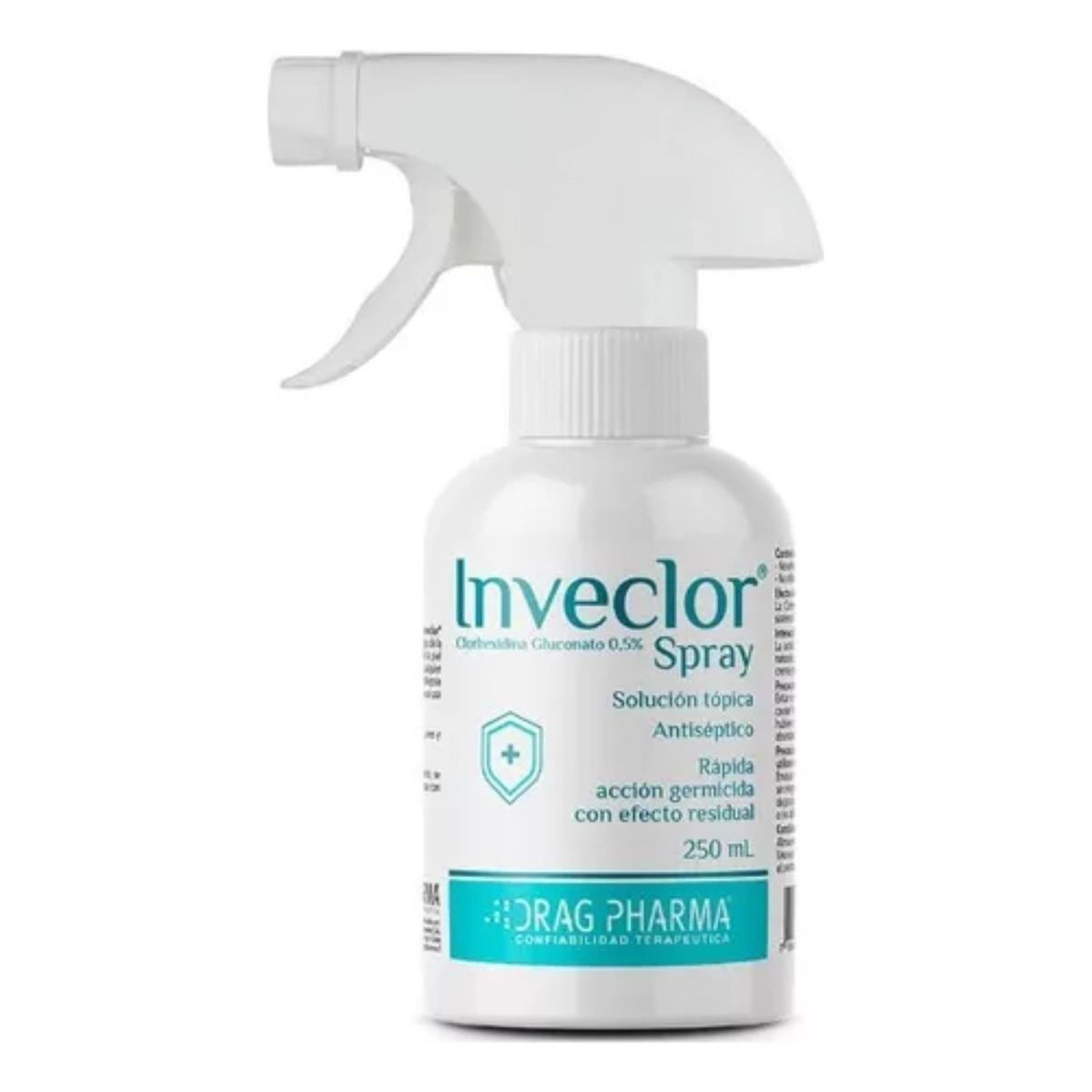 DRAG PHARMA - Inveclor Spray Clorhexidina 250 Solución Tópica Antiséptica