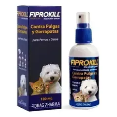 DRAG PHARMA - Fiprokill Spray Anti Pulgasgarrapatas 100 Ml Gatos Y Perros