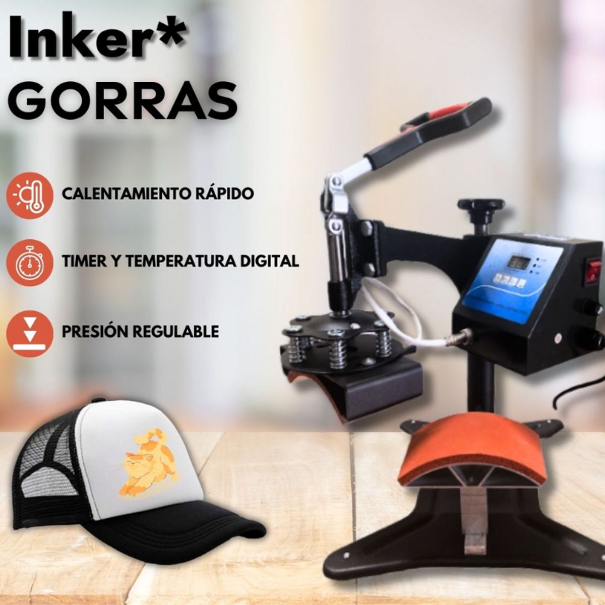 GENERICO - Máquina Estampadora Sublimadora de Jockeys Transfer DTF