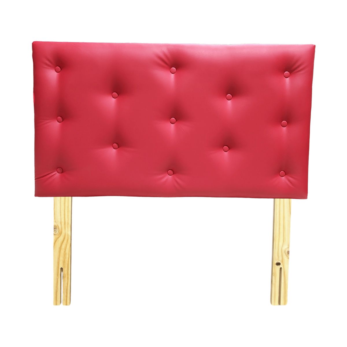 GENERICO - Respaldo 1 1/2 Rojo Eco Cuero Muebles Rimar