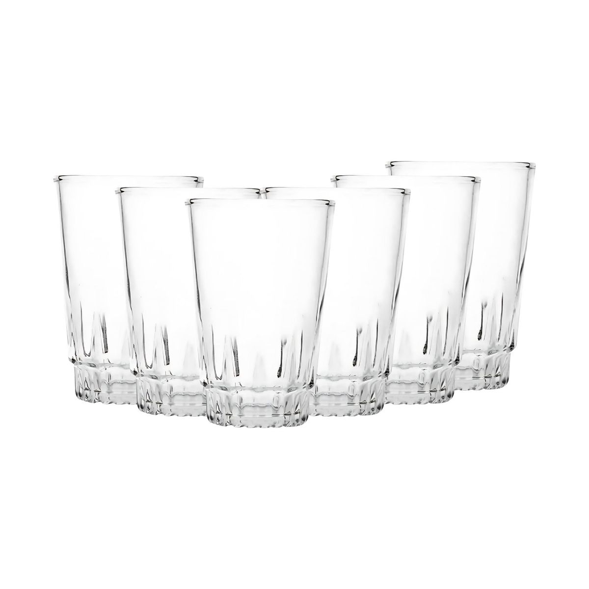 ALLEGRA - Set 6 Vasos Trago Altos Torino Bebidas Jugos Allegra 320mL