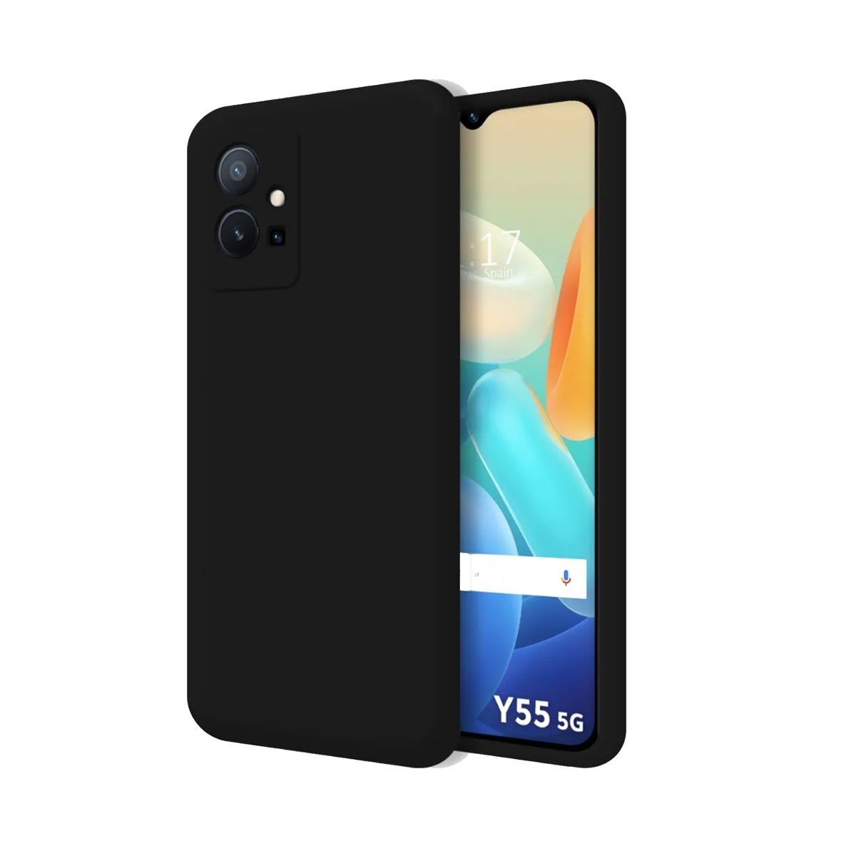 JOIGO - Carcasa Funda Vivo  Y55 5G Goma Negro