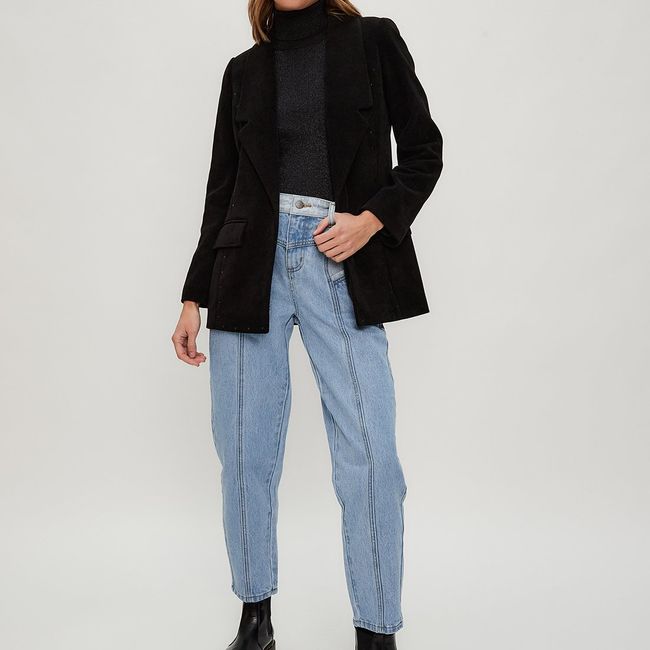 IO - Tapado Abierto Negro Mujer Io