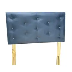 GENERICO - Respaldo 1 1/2 Gris Osc Diamante Felpa Muebles Rimar