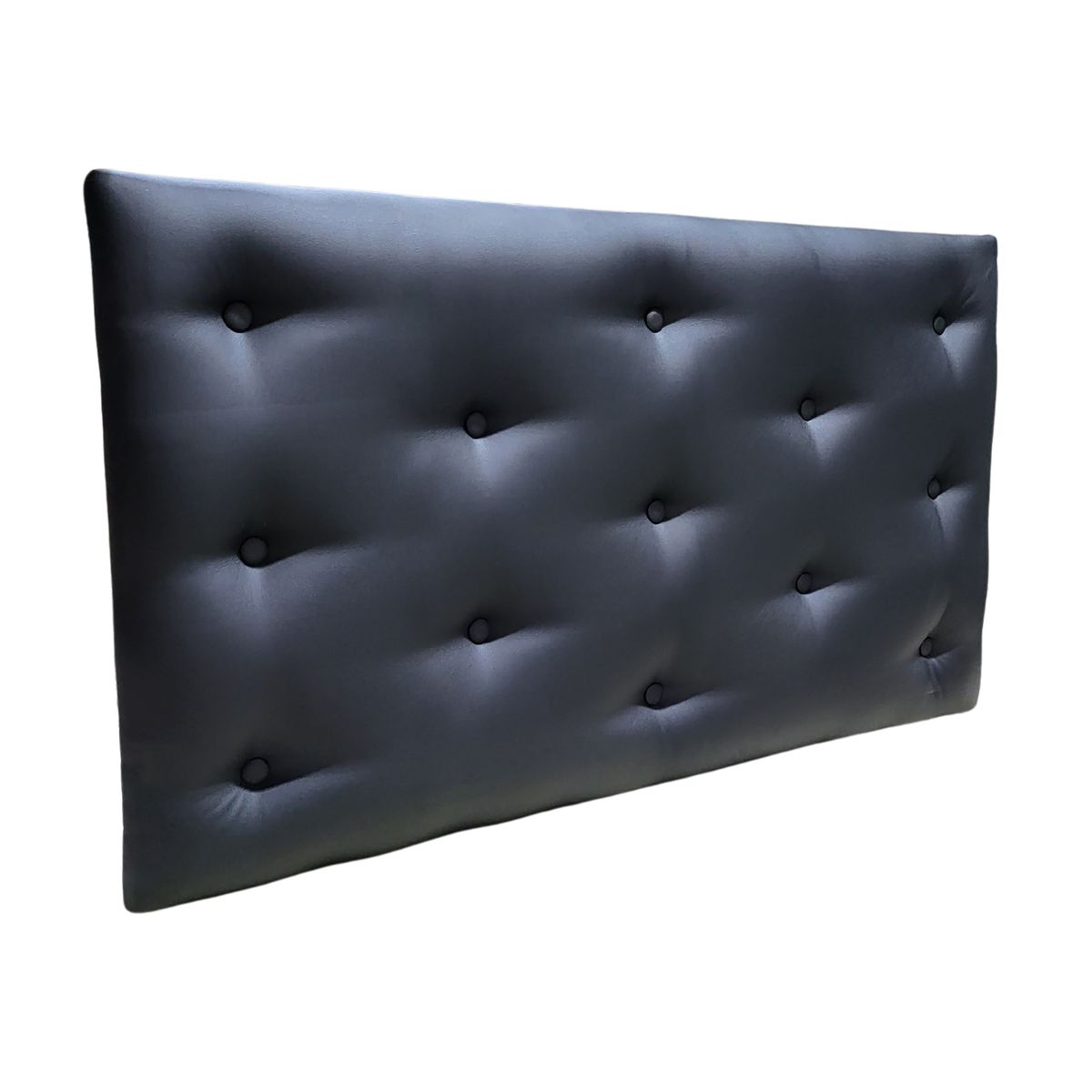 GENERICO - Respaldo 1 1/2 Negro Eco Cuero Muebles Rimar