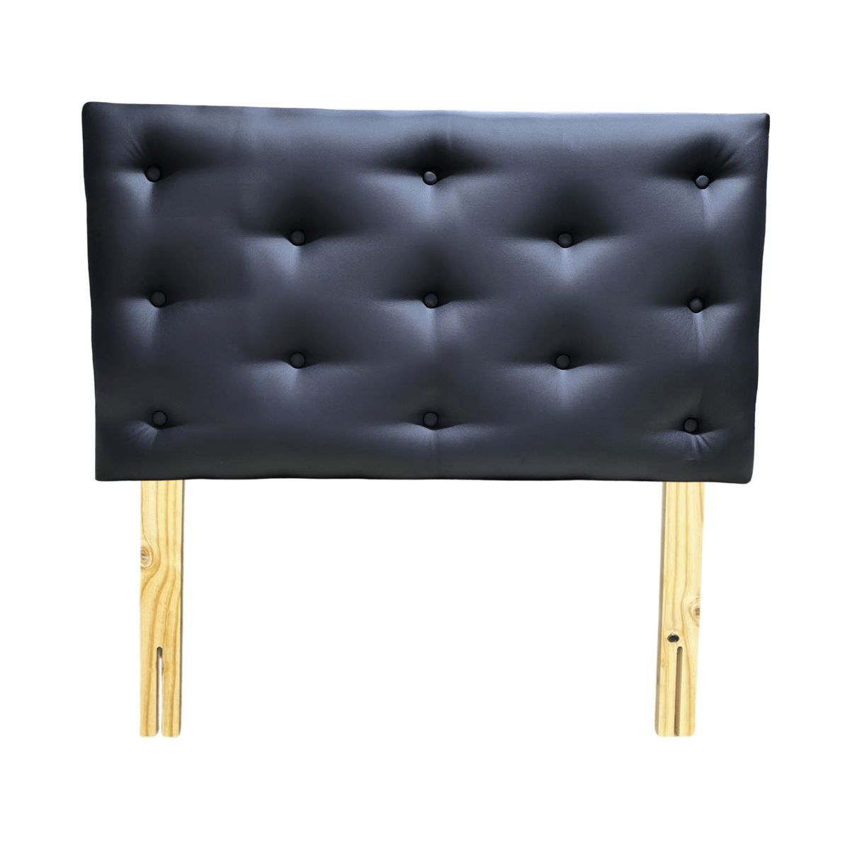 GENERICO - Respaldo 1 1/2 Negro Eco Cuero Muebles Rimar