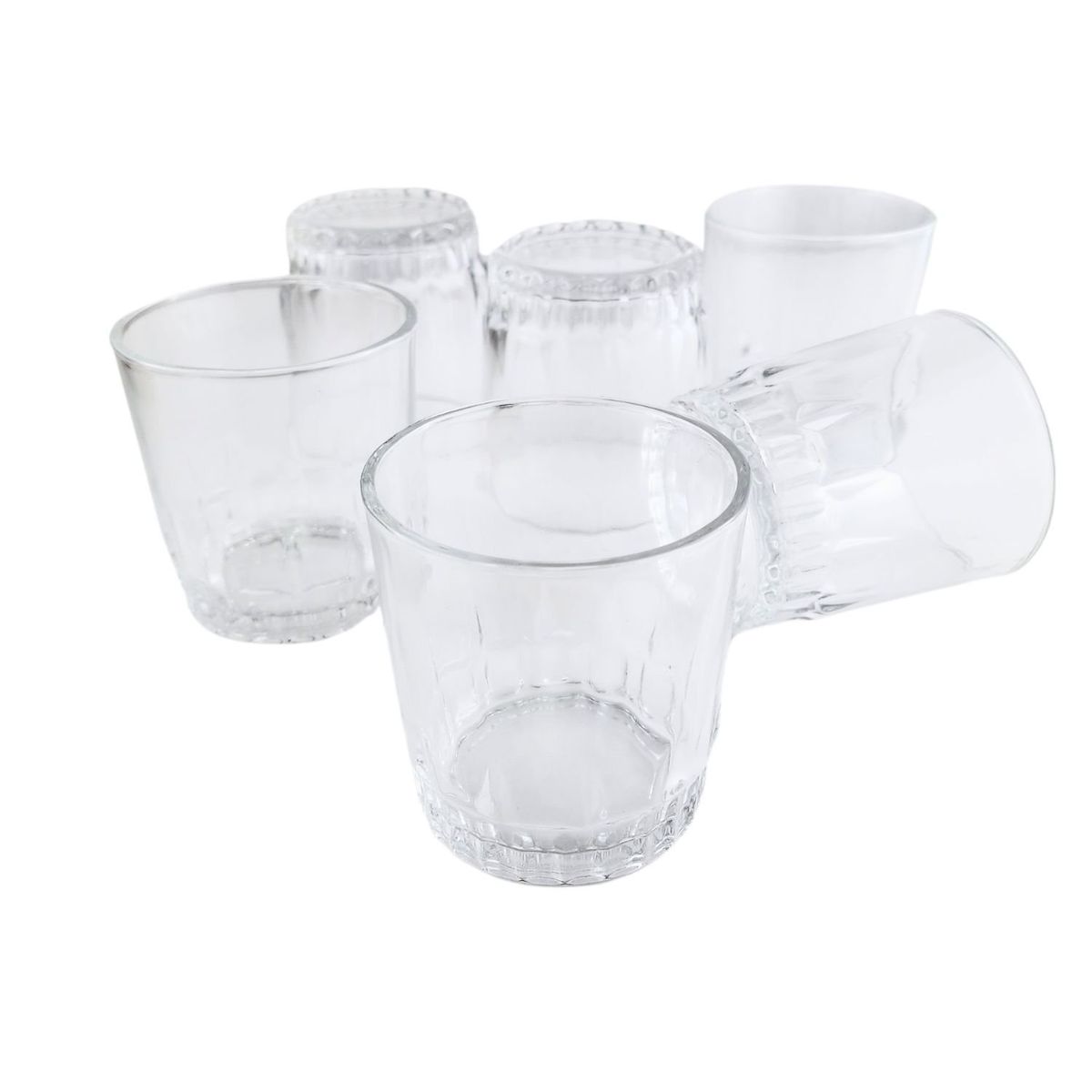 ALLEGRA - Set 6 Vasos Trago Bajo Torino Bebidas Jugos Allegra 280mL