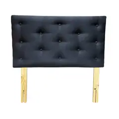 GENERICO - Respaldo 1 1/2 Negro Lino Muebles Rimar