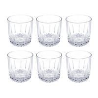 Set 6 Vasos Bajos Whisky Prisma Rocks 306mL