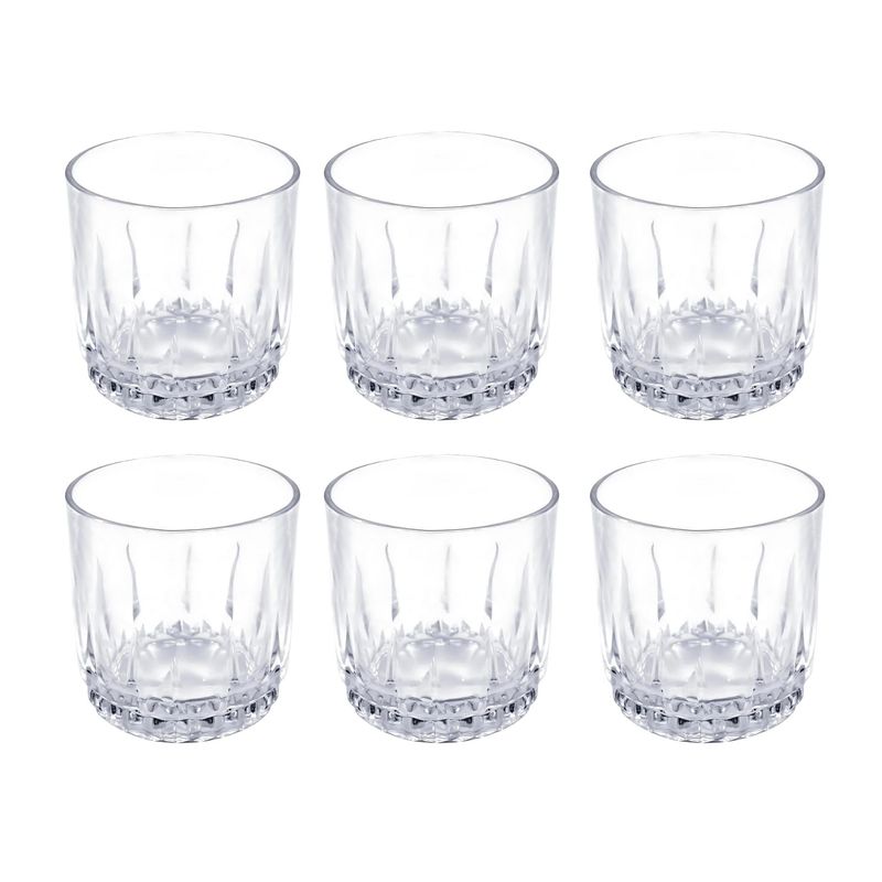 CRISTAR - Set 6 Vasos Bajos Whisky Cristar Prisma Rocks 306ml