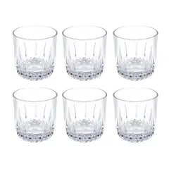 CRISTAR - Set 6 Vasos Bajos Whisky Prisma Rocks 306ml.
