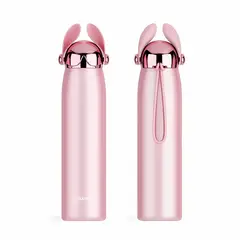 HOMESTAR - Botella Termica Agua Acero Inox 500ml - Rosa