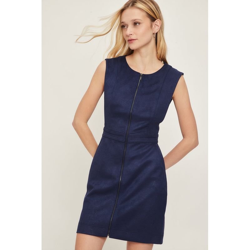 IO - Vestido Corto Azul Marino Mujer Io