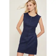 IO - Vestido Liso Azul