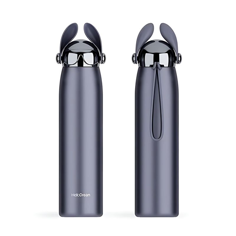 HOMESTAR - Botella Termica Agua Acero Inox 500ml - Gris