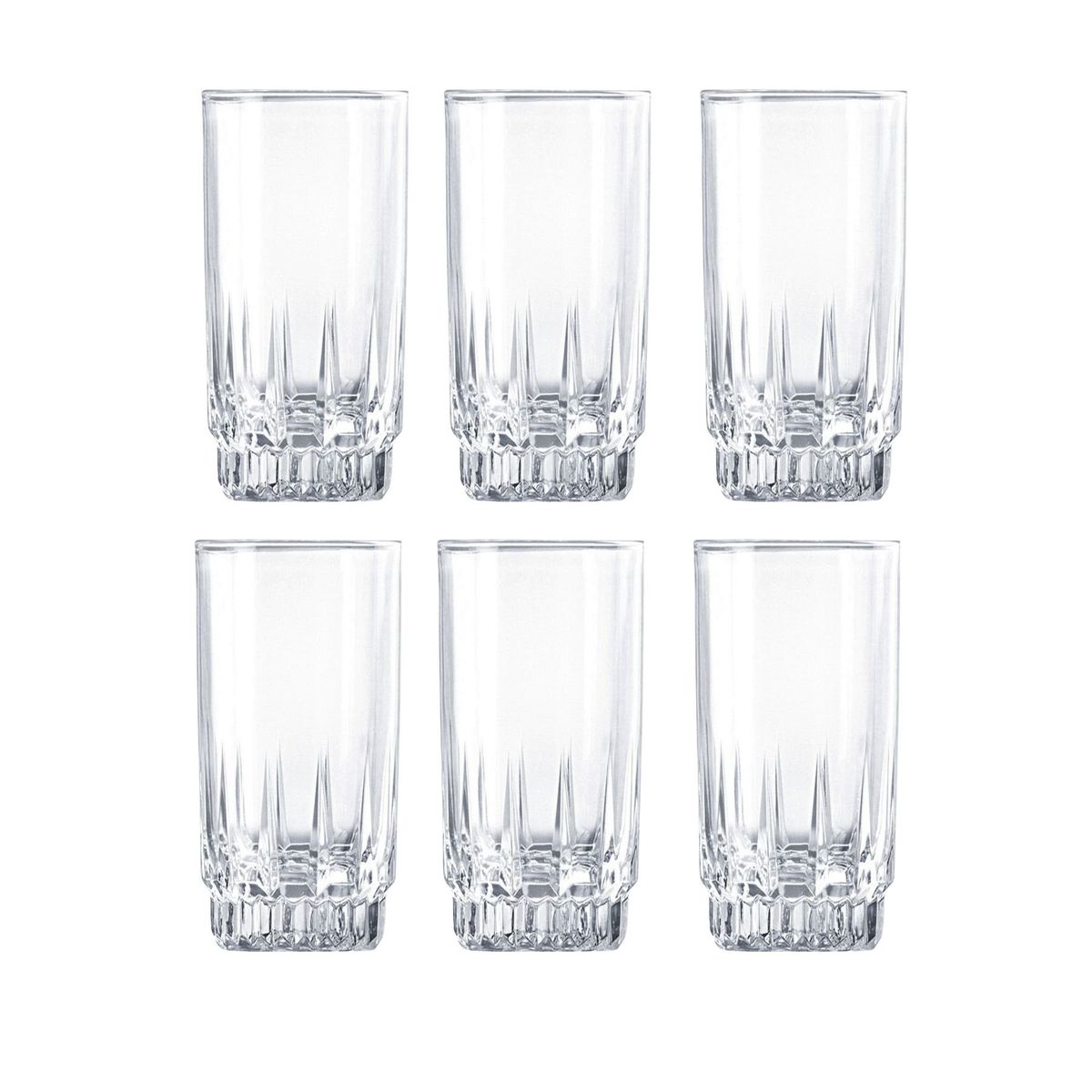 CRISTAR - Set 6 Vasos Altos Whisky Cristar Prisma Rocks 335mL