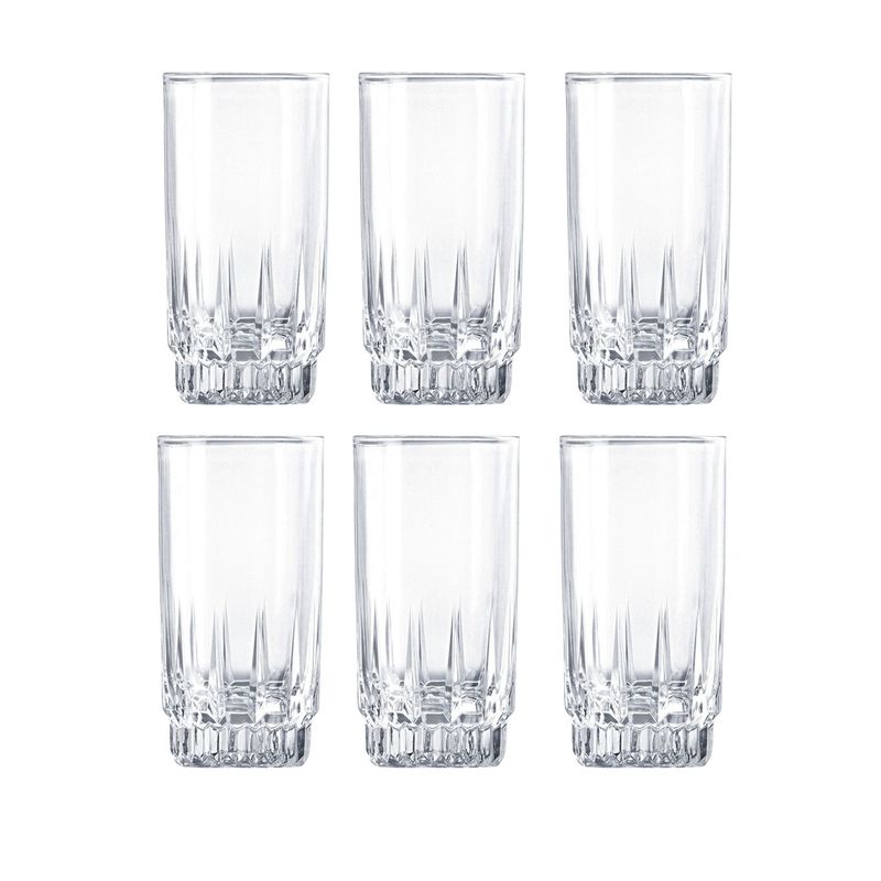 CRISTAR - Set 6 Vasos Altos Whisky Cristar Prisma Rocks 331ml