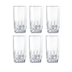 CRISTAR - Set 6 Vasos Altos Whisky Prisma Rocks 331ml