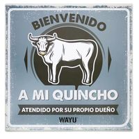 Cuadro Decoración para Quincho 25x25cm