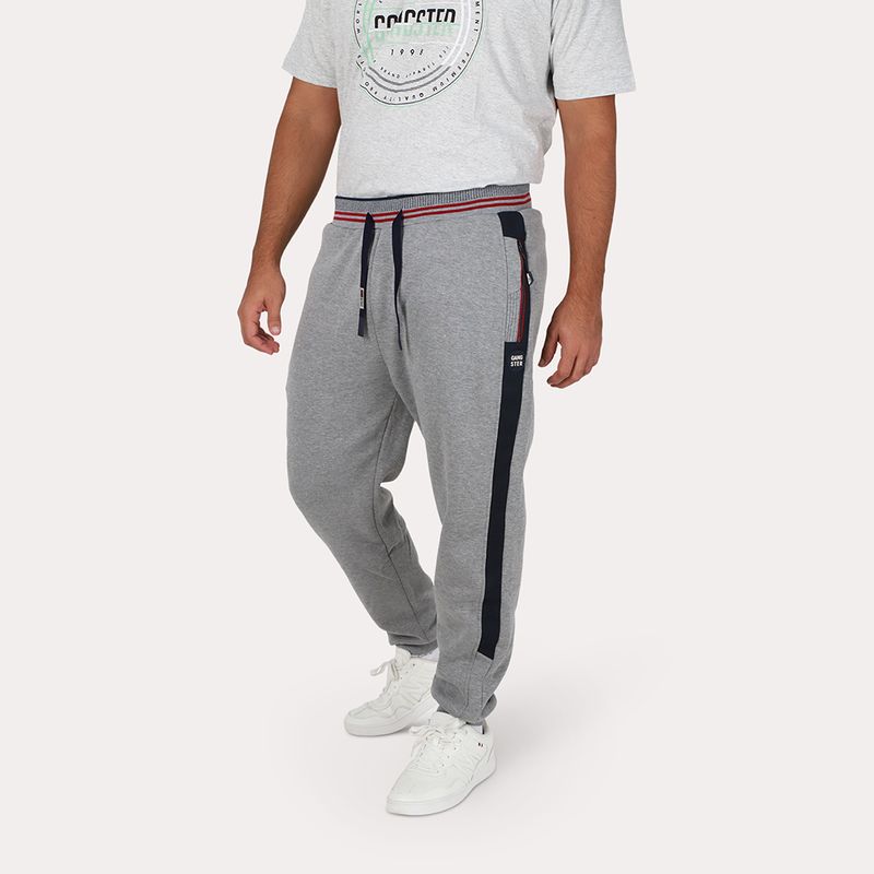 GANGSTER - Pantalon Jogger Primary Gris Gangster