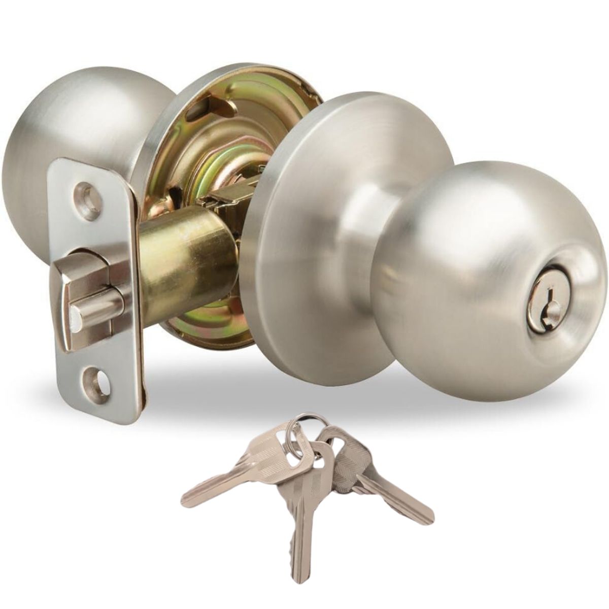 GENERICO - Cerradura De Puerta Chapa Casa Oficina Seguridad con llave