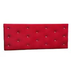 GENERICO - Respaldo 2 Plazas Rojo Diamante Felpa Muebles Rimar