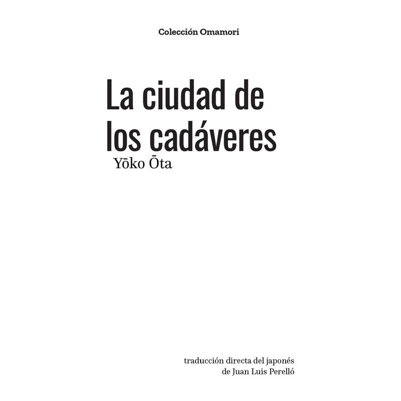 ANTARTICA LIBROS - La Ciudad De Los Cadaveres