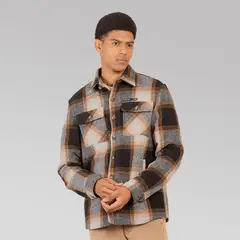 GANGSTER - Chaqueta Franela Ranger Gris