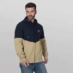 GANGSTER - Poleron Fullziper Clever Azul