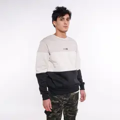 GANGSTER - Polerón Crew Fleece Core Beige