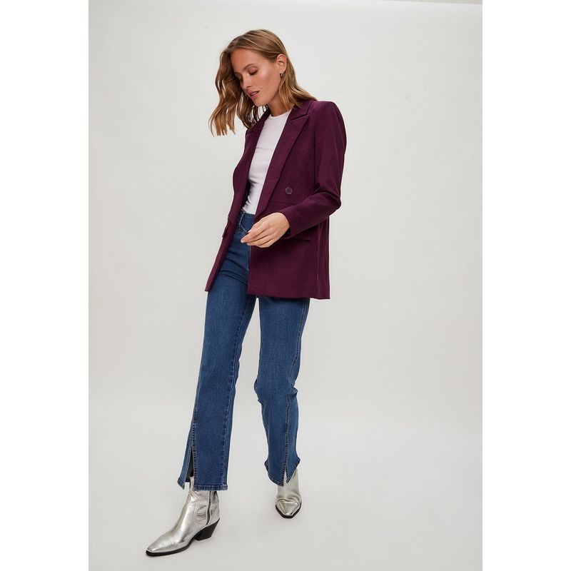 IO - Blazer Burdeo Mujer Io