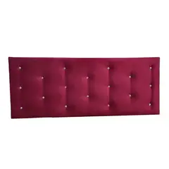 GENERICO - Respaldo 2 Plazas Burdeo Diamante Felpa Muebles Rimar