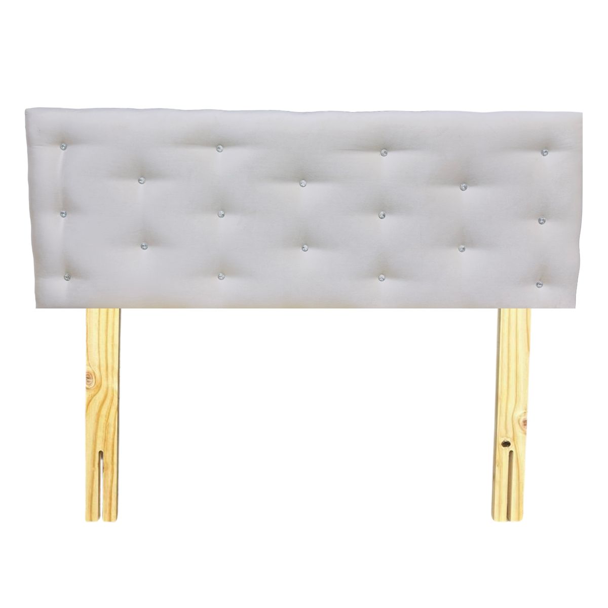 GENERICO - Respaldo 2 Plazas Crudo Diamante Felpa Muebles Rimar