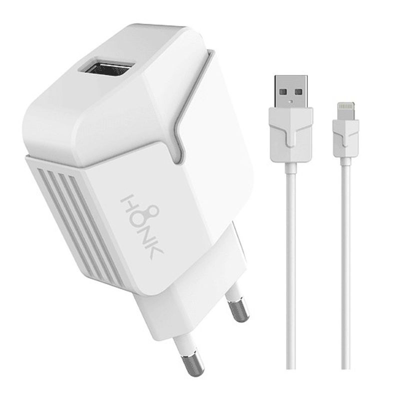 HONK - Cargador Pared y Cable Lightning Para IPHONE Honk QC30