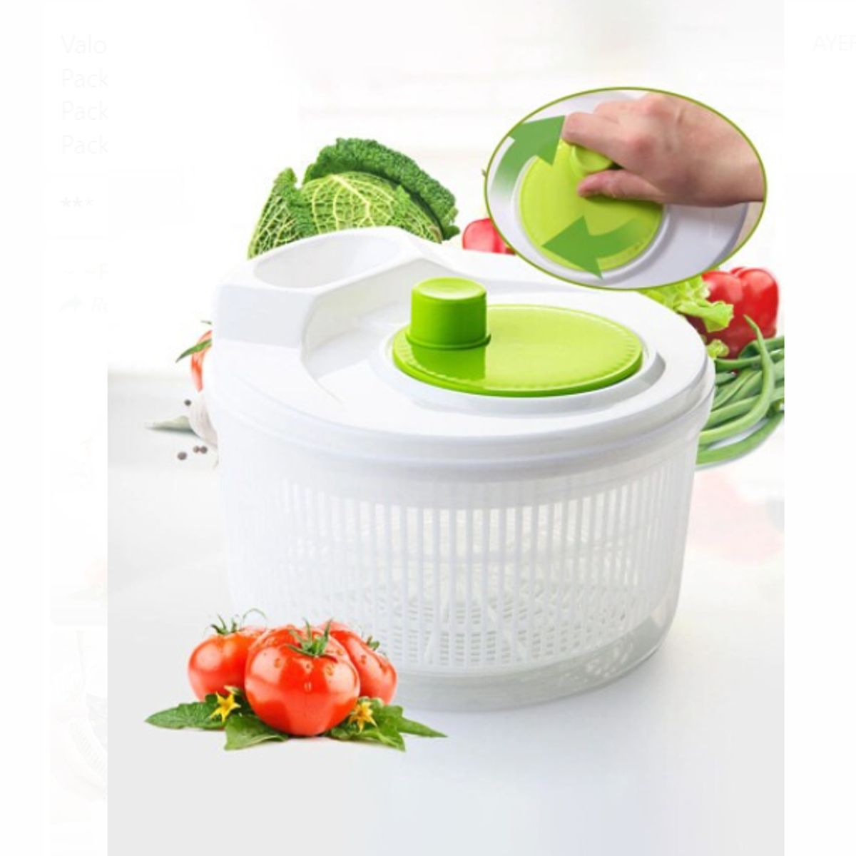 GENERICO - Centrifugador de Verduras Secador de verduras para Cocina