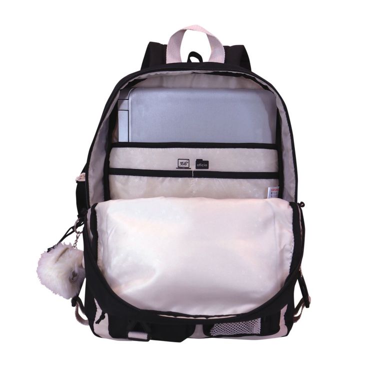 Mochila mujer Fusion Block Negro Blanco Negro TALLA UNICA