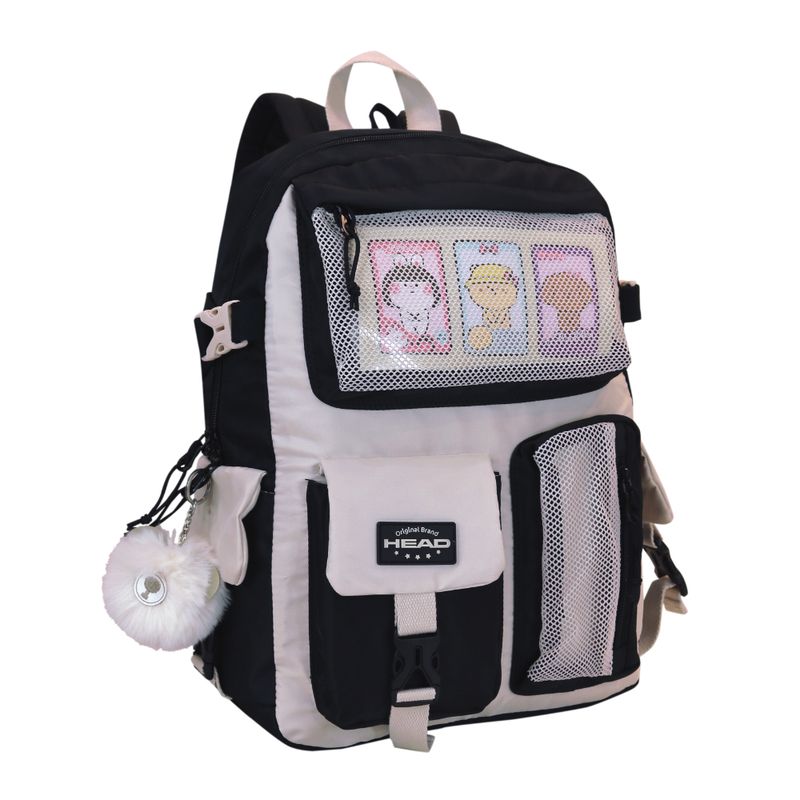 HEAD - Mochila mujer Fusion Block Negro Blanco Head
