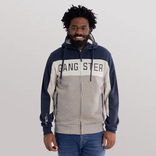 GANGSTER - Poleron Fullziper Radiant Azul