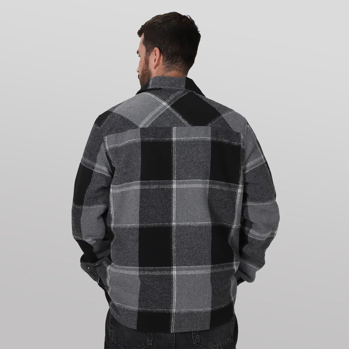 GANGSTER - Chaqueta Franela West Negro Gangster