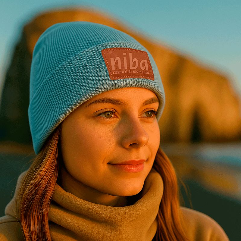 NIBA - Gorro Lana Los Maquis Pastel Azul Capri Niba_.