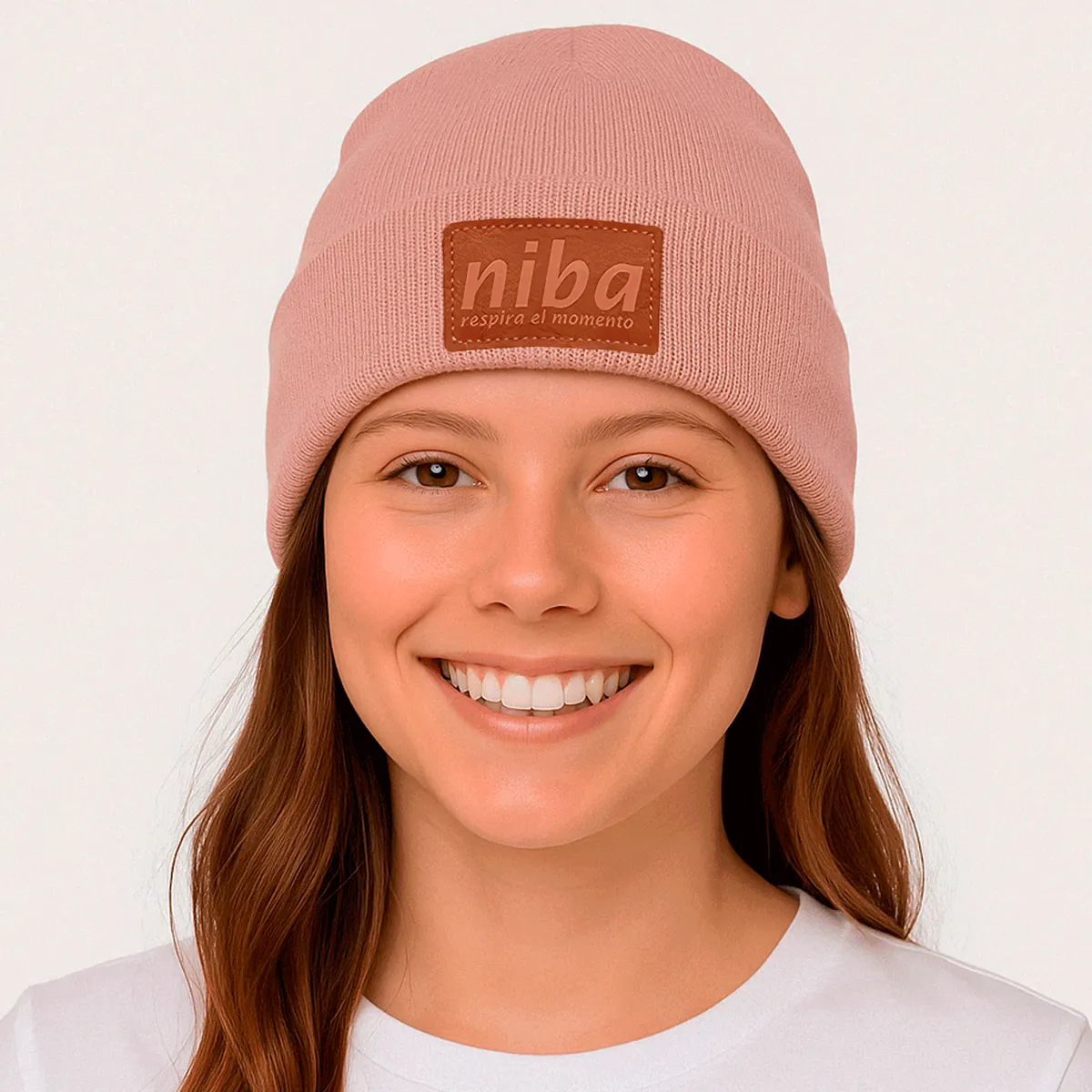 NIBA - Gorro Lana Los Maquis Pastel Rosa Niba_.