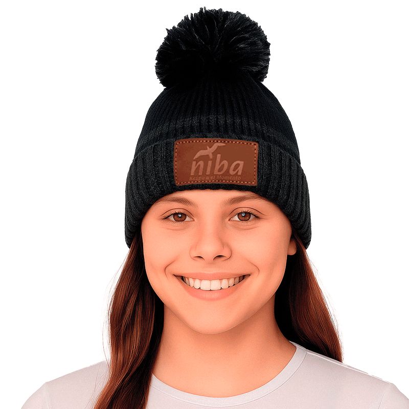 NIBA - Gorro Lana Laguna Dial Gris Azul Niba